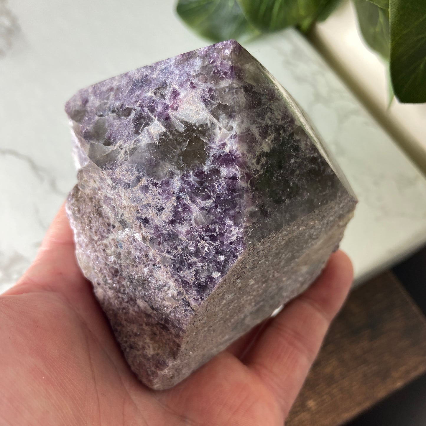 Lepidolite Rough & Polished Point - Earth Elements UK