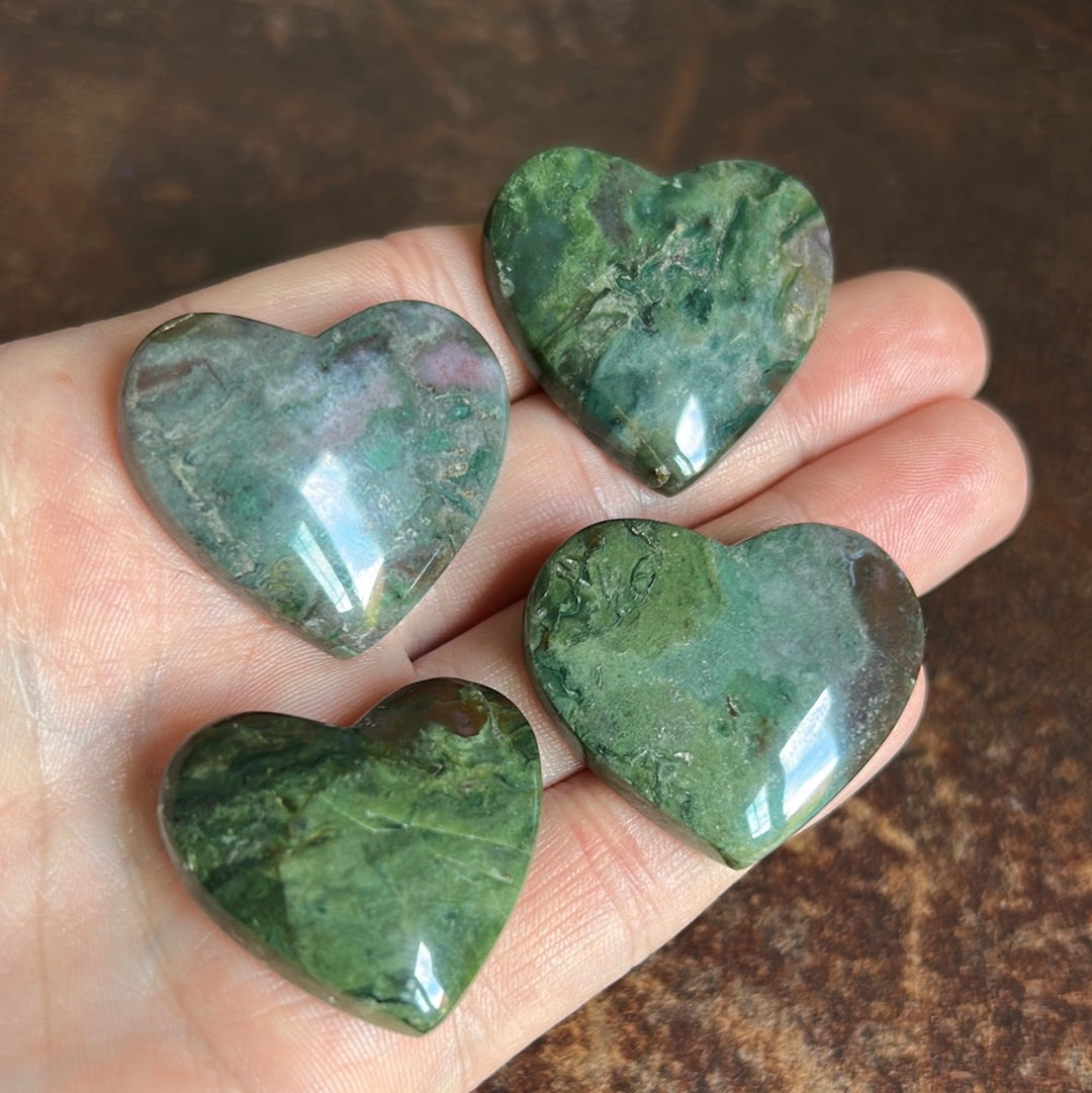 Bloodstone Mini Hearts