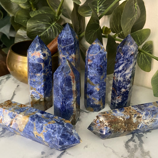 Sodalite Points - Earth Elements UK