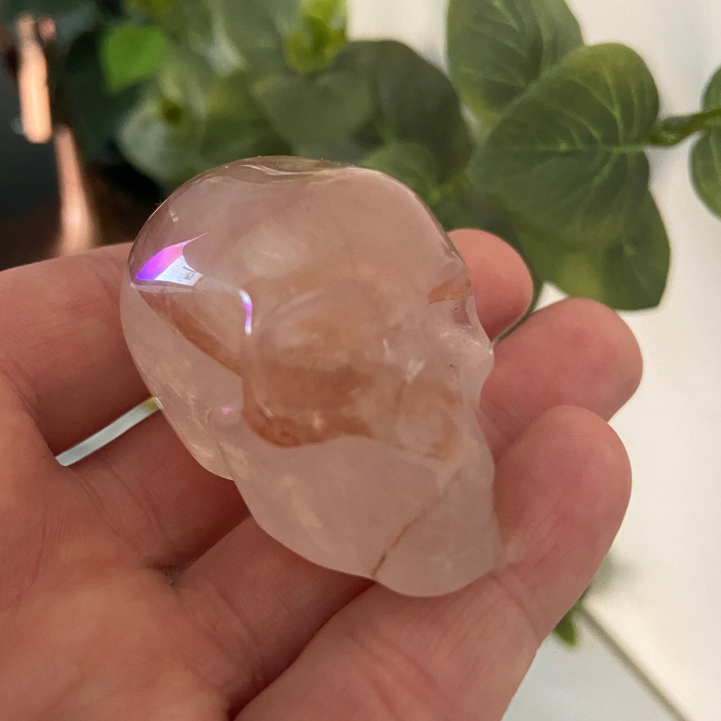 Fire Quartz Small Skull - Earth Elements UK