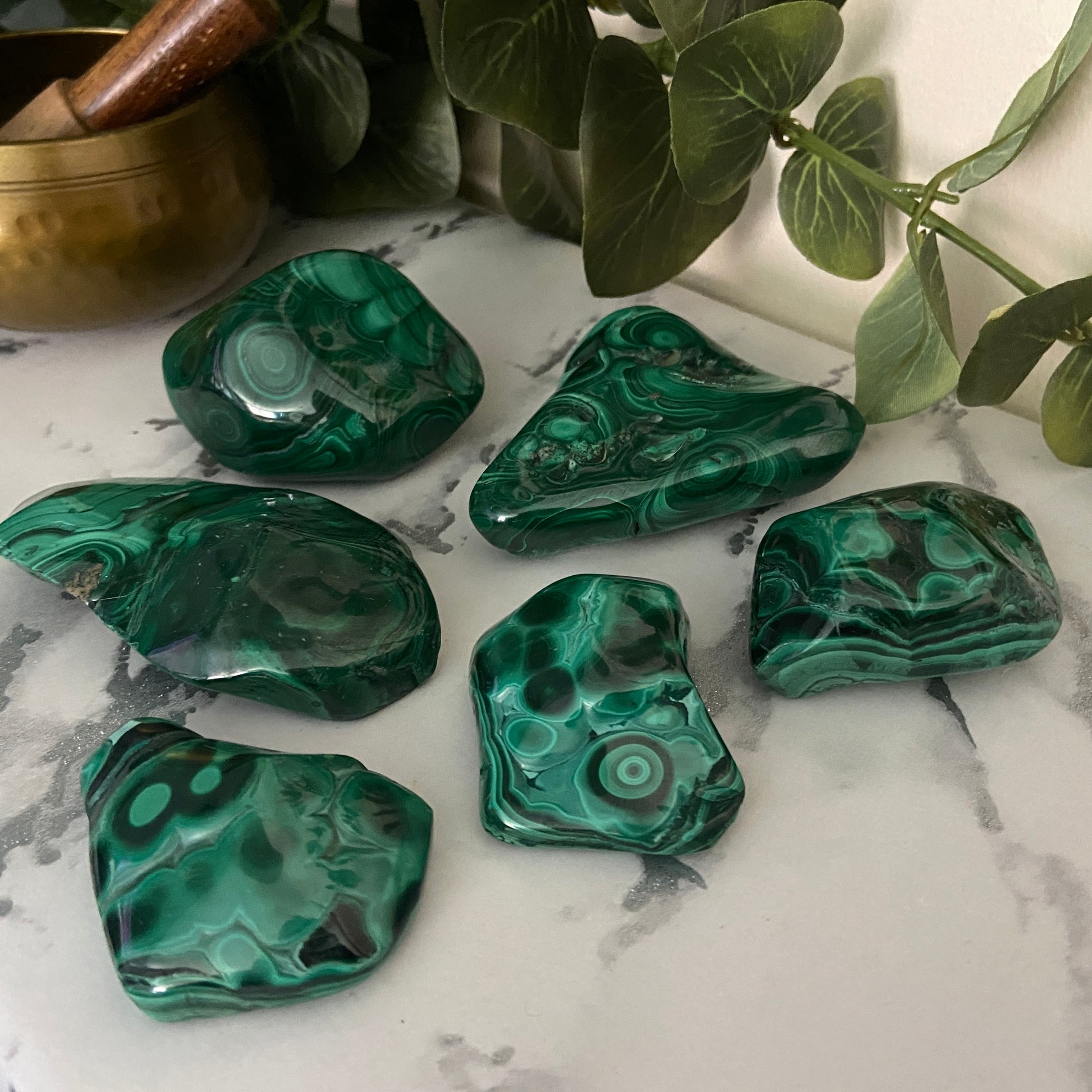 Malachite Freeforms - Earth Elements UK