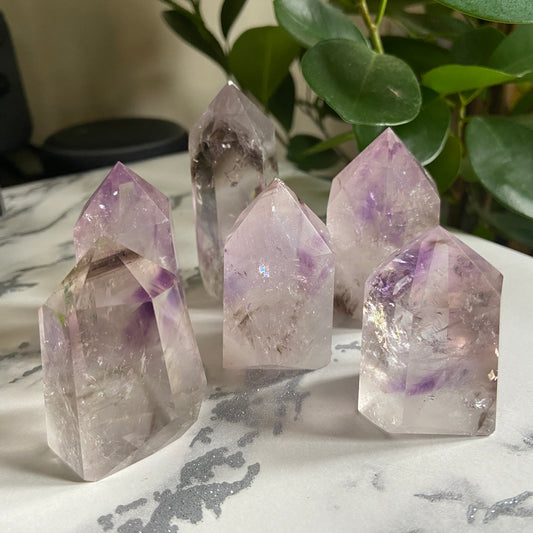 Smokey Amethyst Quartz Points - Earth Elements UK