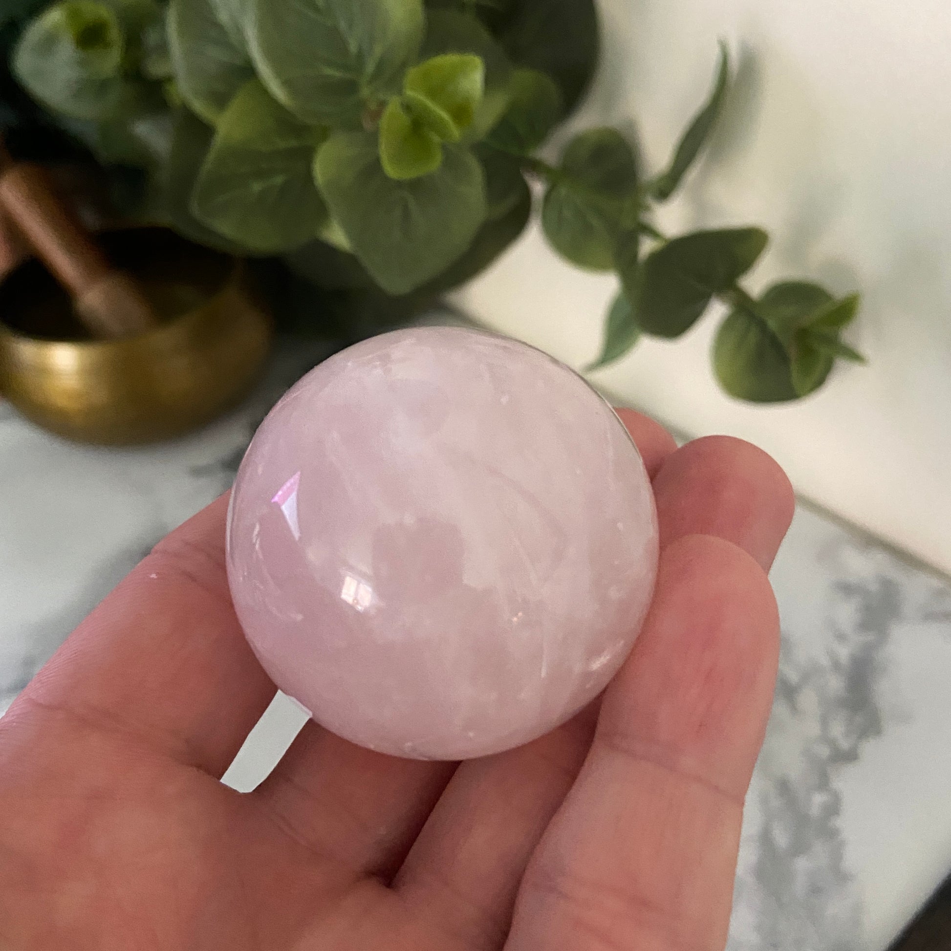 Rose Quartz Spheres - Earth Elements UK