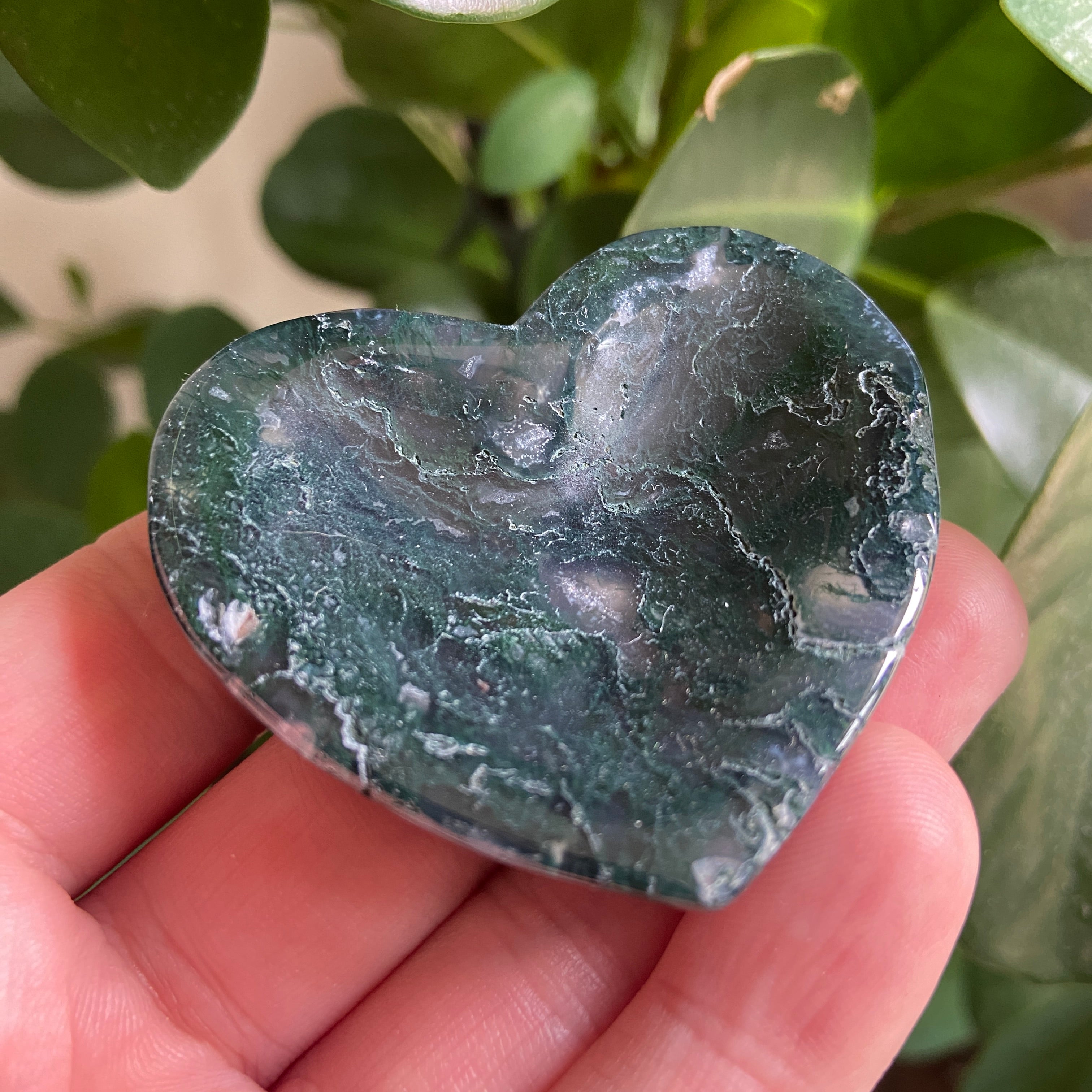 Moss sale Agate Heart Bowl