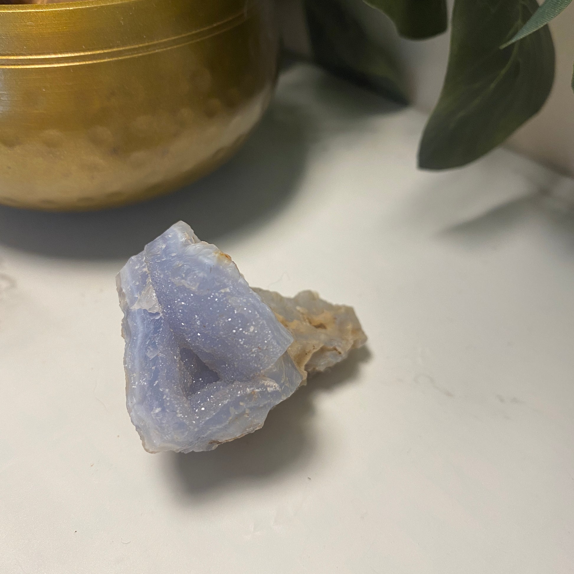 Raw Blue Lace Agate - Earth Elements UK