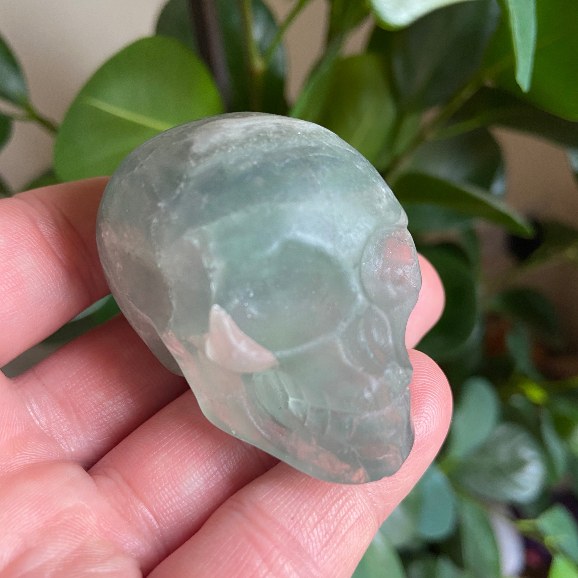 Green Fluorite Small Skull - Earth Elements UK