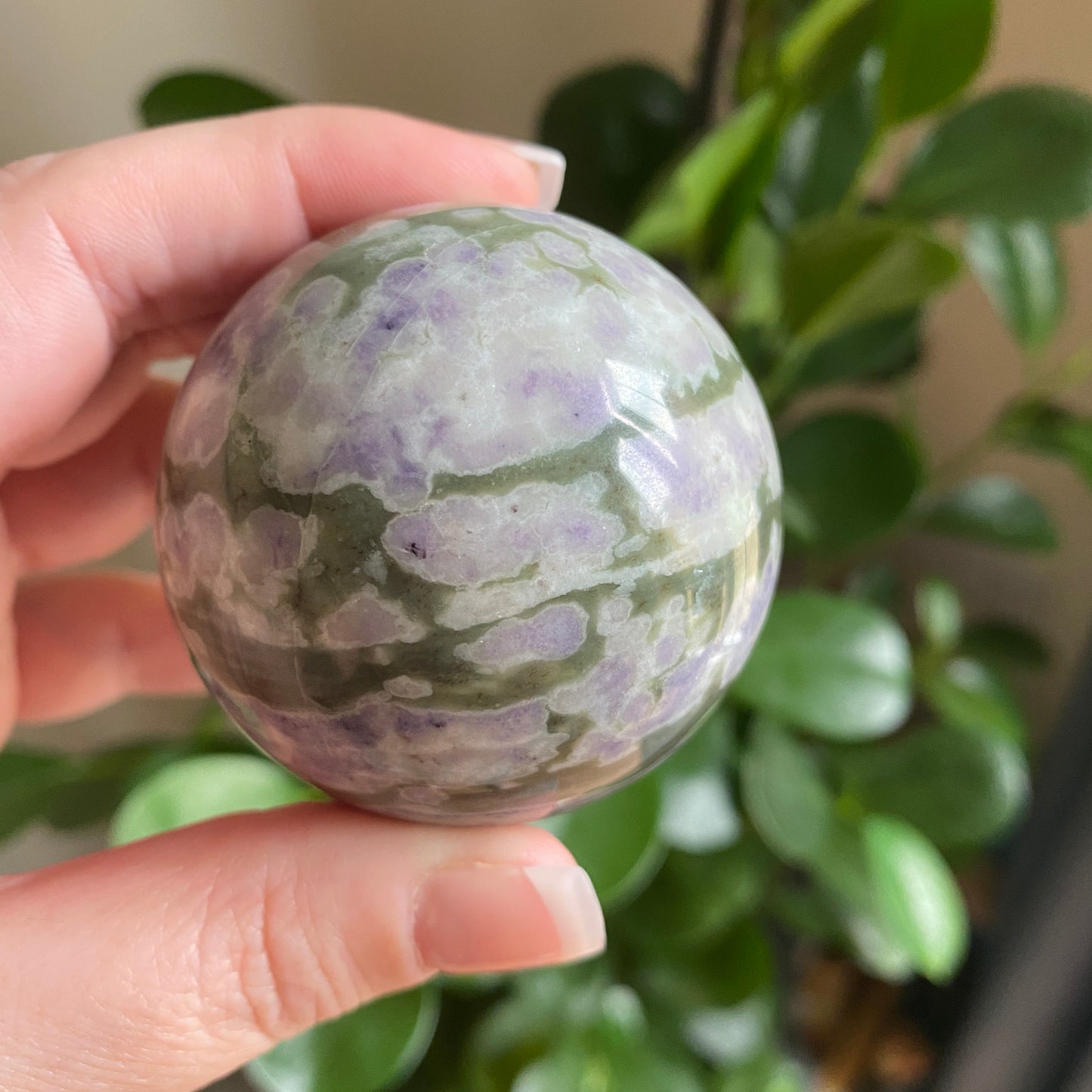 Purple & Green Jade Spheres - Earth Elements UK