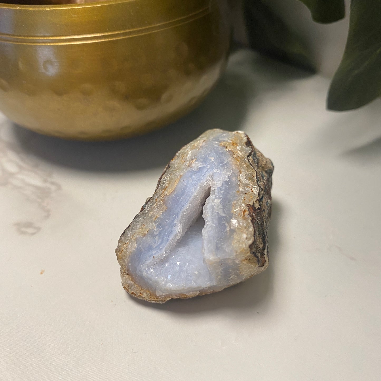 Raw Blue Lace Agate - Earth Elements UK