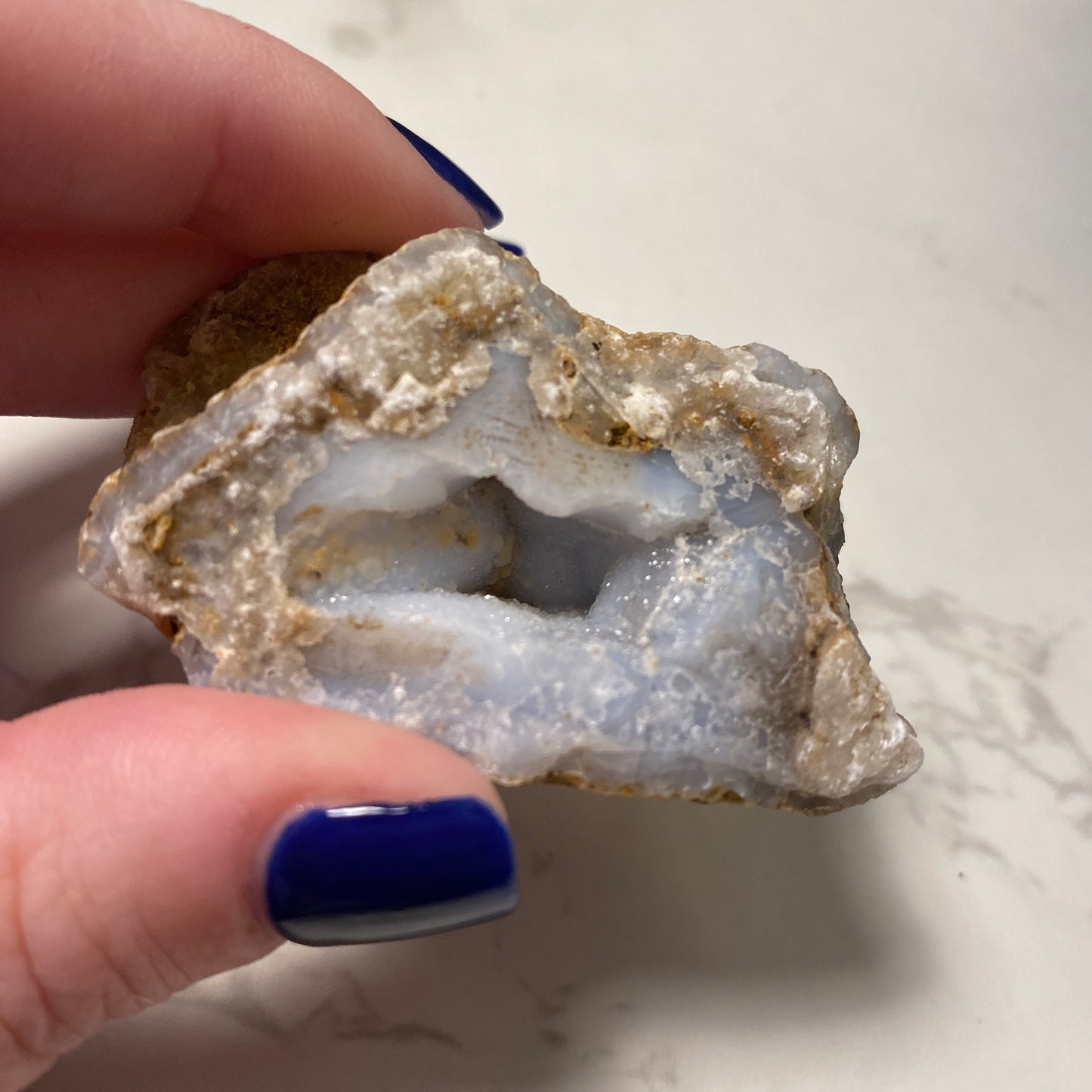 Raw Blue Lace Agate - Earth Elements UK