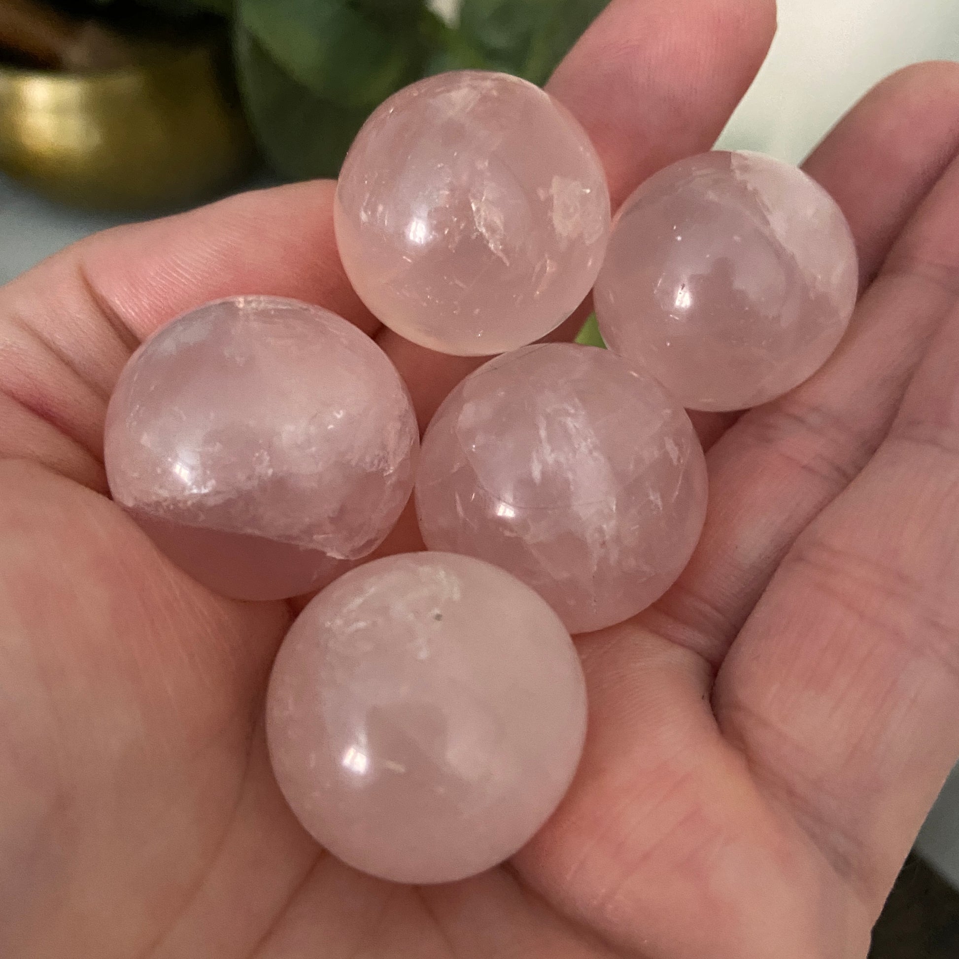 Rose Quartz Spheres - Earth Elements UK