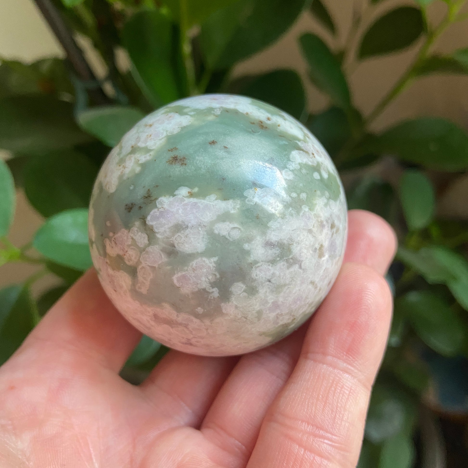 Purple & Green Jade Spheres - Earth Elements UK