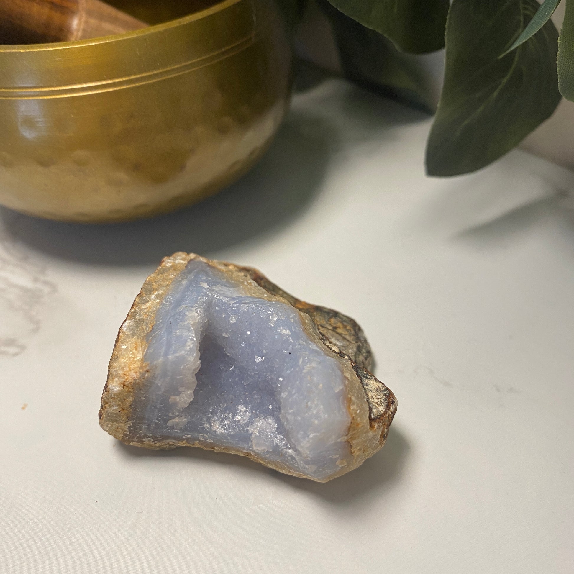 Raw Blue Lace Agate - Earth Elements UK