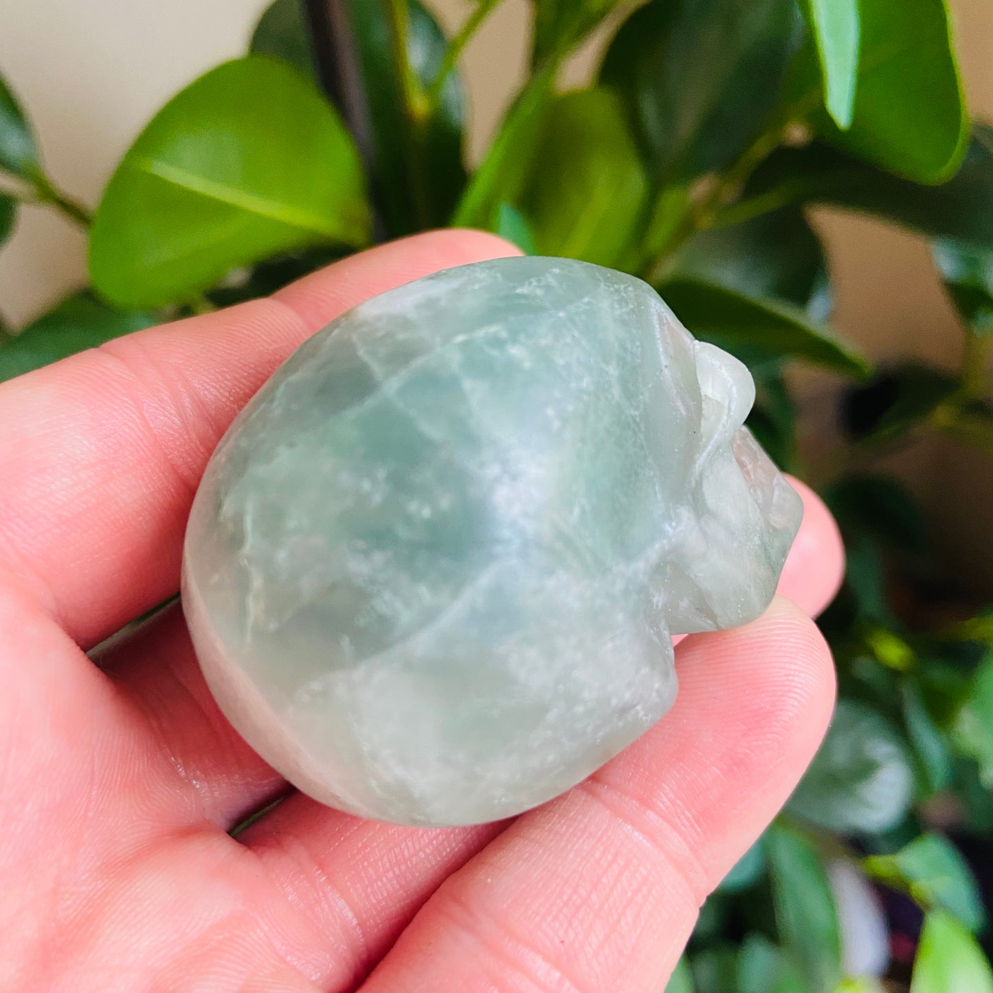 Green Fluorite Small Skull - Earth Elements UK