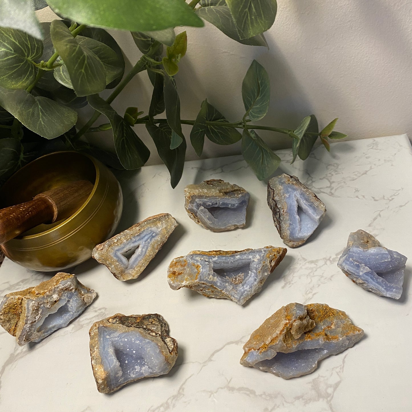 Raw Blue Lace Agate - Earth Elements UK