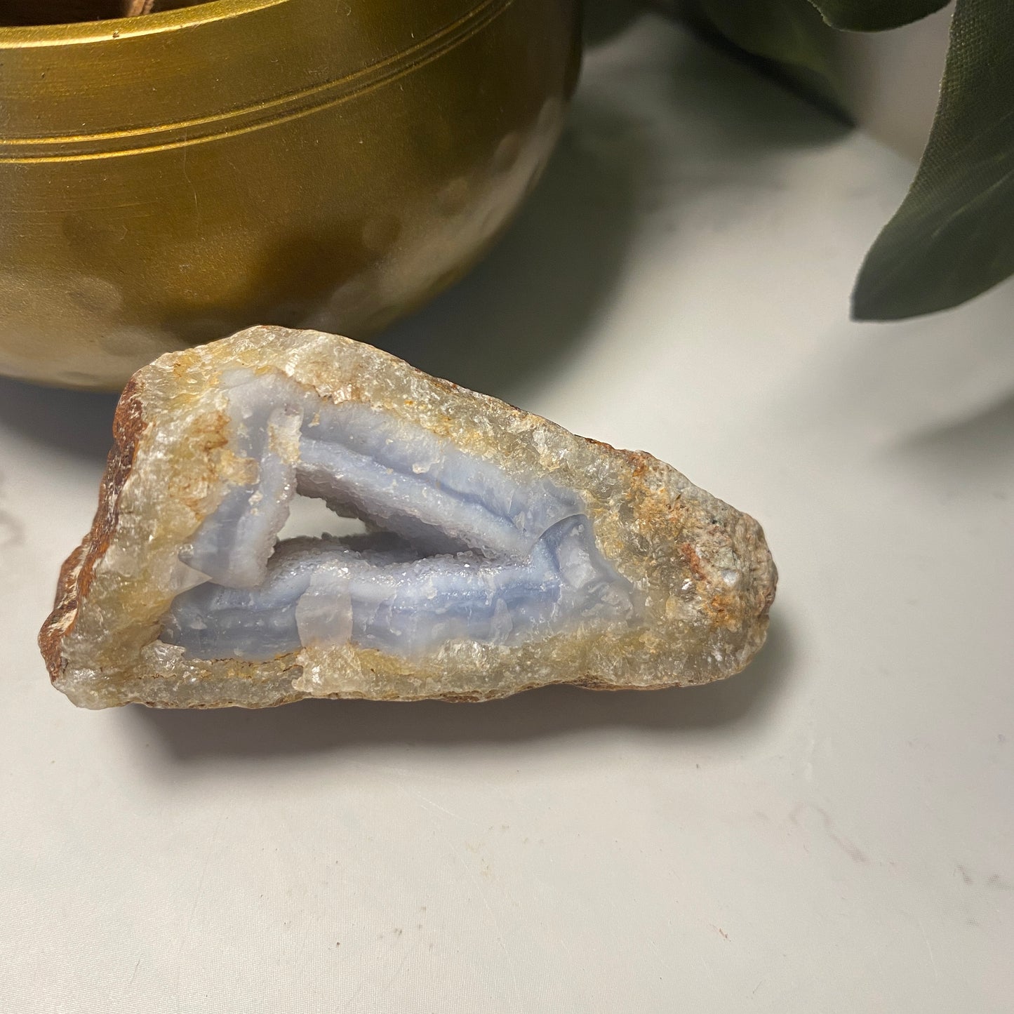 Raw Blue Lace Agate - Earth Elements UK