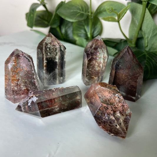 Lodolite / Garden Quartz Points - Earth Elements UK